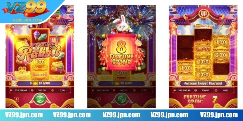 Trải nghiệm slot hấp dẫn cùng Thỏ May Mắn VZ99